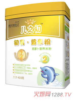 貝比智胡蘿卜營(yíng)養(yǎng)米粉罐裝425g2段