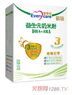 愛嬰佳3段核桃紅棗(盒裝)奶米粉
