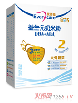 愛嬰佳2段大骨蔬菜(盒裝)奶米粉