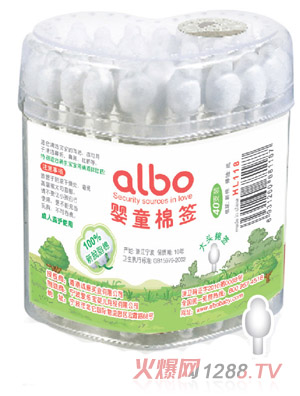 愛(ài)樂(lè)寶嬰童棉簽（40支裝）