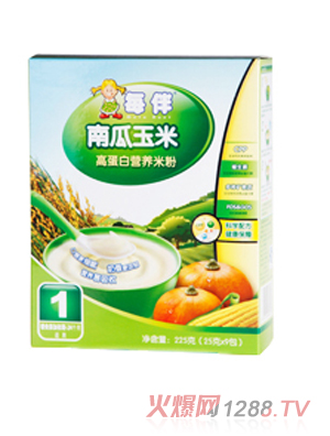 每伴南瓜玉米高蛋白營養(yǎng)米粉（1段）