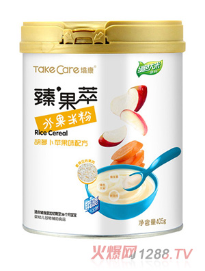 培康臻果萃·水果米粉-胡蘿卜蘋果味配方罐裝