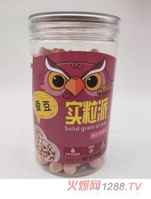 精嬰領(lǐng)秀愛(ài)豆實(shí)粒派酸奶草莓味