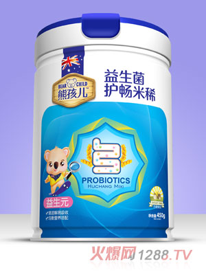 熊孩兒益生菌護(hù)暢米?。▓A聽(tīng)）