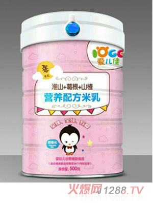 愛兒佳營(yíng)養(yǎng)配方米乳罐裝-淮山+葛根+山楂