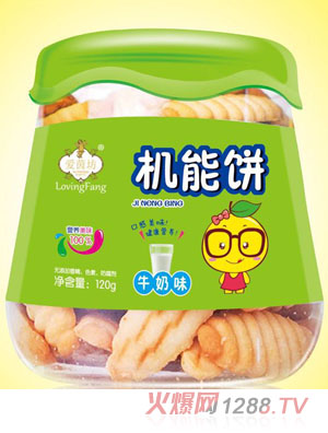 愛茵坊牛奶味香蕉味機(jī)能餅造型餅干小零食代理